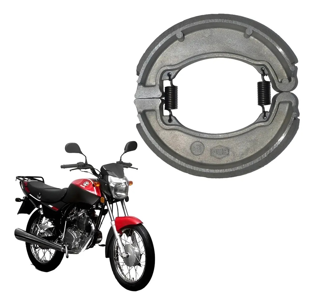 Zapatas de Freno Trasero 130 mm Pata Curva Zanella RX 150