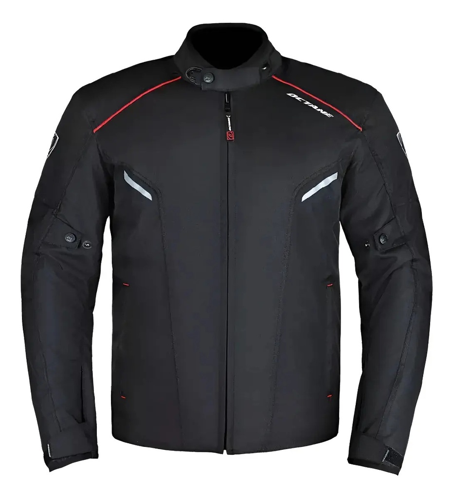 Campera Octane Challenger Protecciones Rpm Negro Lisa Xl