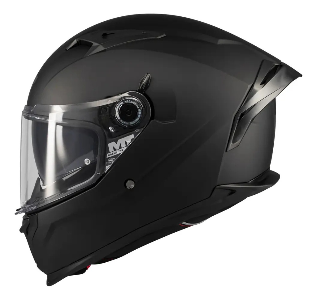 Casco Moto Integral Mt Braker Doble Visor Con Spoiler Rpm Negro Sv Pure A1 Mate Xl