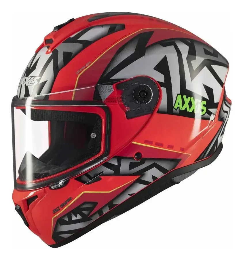 Casco Moto Integral Axxis Draken S Con Visor De Regalo Rpm Rojo Jolly C5 Brillante S