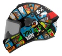 Casco Moto Integral Axxis Draken S Con Visor De Regalo Rpm Negro Goose Game A1 Brillante L