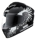Casco Moto Integral Mac Ff801 Starter Rpm Negro/blanco Fenix Brillante Xl