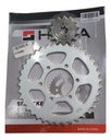 Kit Corona Y Piñon Rouser 220 Avenger Calidad Original  Rpm Gris