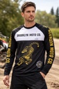 Jm Brooklyn Arcadia Jersey Cross Enduro Con Kevlar Rpm Xl Negro Blanco
