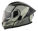 Casco Rebatible Moto Hawk Rs5x Doble Visor Rpm Gris Hunter Brillante Xl