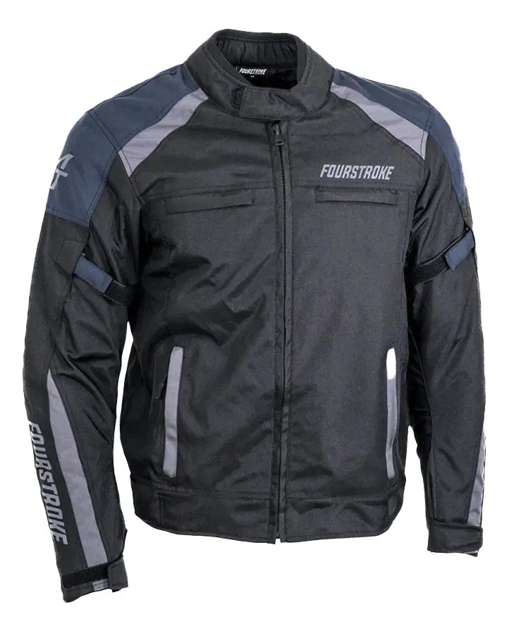 Campera Moto Fourstroke Initial Protecciones Rpm Azul M