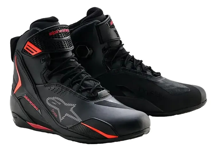 Zapatillas Moto Hombre Alpinestars Faster 4 Drystar Rpm Negro/rojo 42 Ar