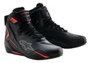 Zapatillas Moto Hombre Alpinestars Faster 4 Drystar Rpm Negro/rojo 42 Ar