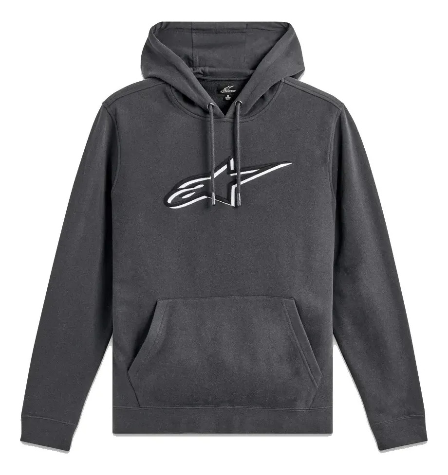 Buzo Hombre Con Capucha Alpinestars Shadow Hoodie Rpm M Negro Lisa