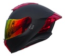 Casco Integral Gekko Spektor Doble Visor + Visor De Regalo Negro/rojo Matt Red Mate M