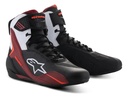 Zapatillas Moto Hombre Alpinestars Faster 4 Shoes Rpm Negro/blanco/rojo 42