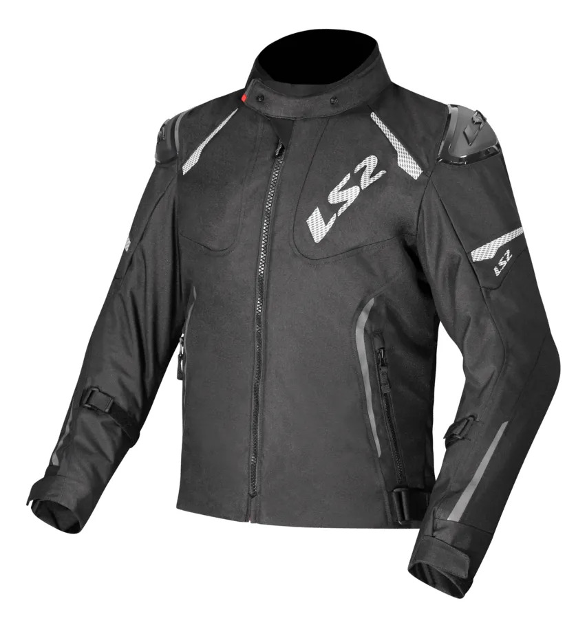 Campera Moto Touring Hombre Ls2 Zoom Con Protecciones Rpm Negro Liso Xxl