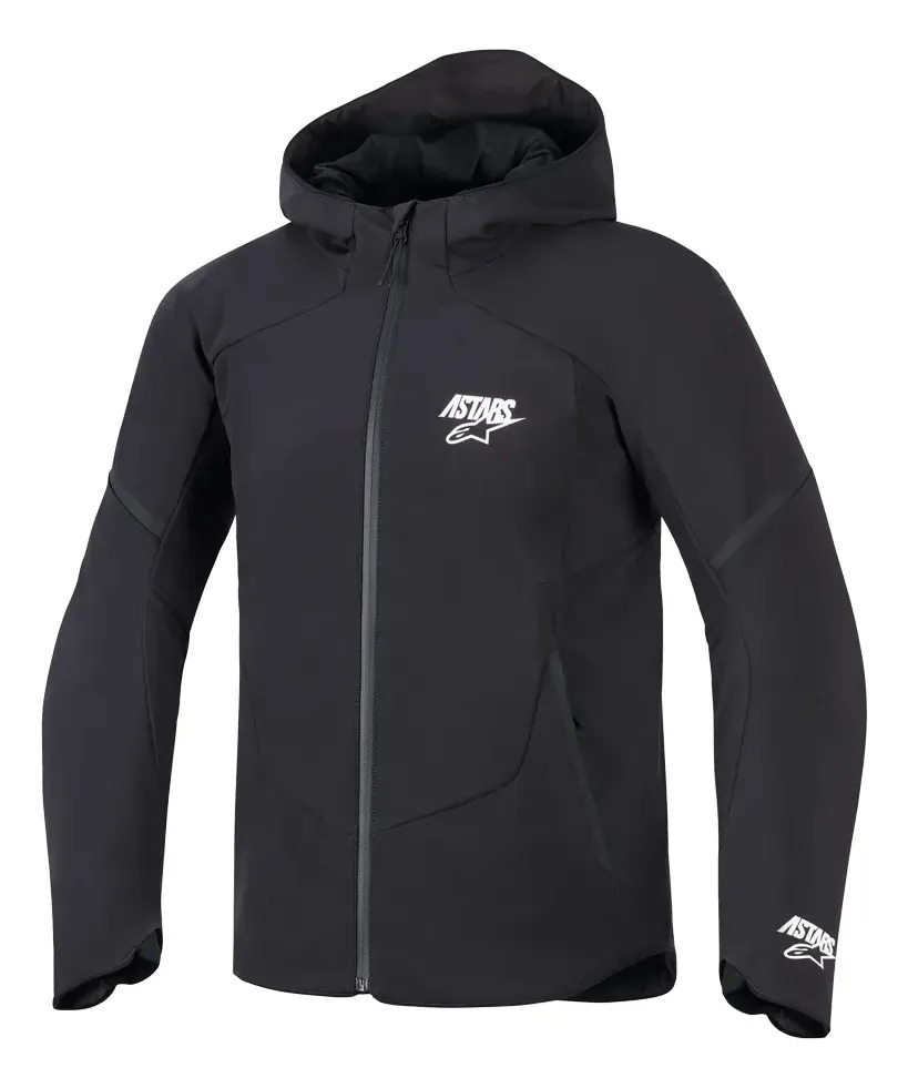 Campera Moto Hombre Alpinestars Aeroshell Wp Jacket Rpm Negro Liso Xl