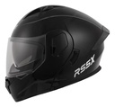 Casco Rebatible Moto Hawk Rs5x Doble Visor Rpm Negro Solid Brillante S