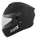 Casco Integral Moto Hawk Rs11x Doble Visor Rpm Negro Solid Mate Xl