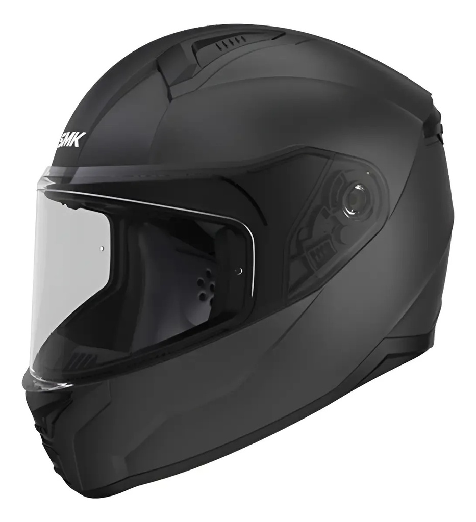 Casco Moto Integral Smk Bionic Visor Simple Rpm Negro Solid Mate Xl