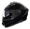 Casco Moto Integral Smk Typhoon Doble Visor Rpm Negro Classic Brillante M