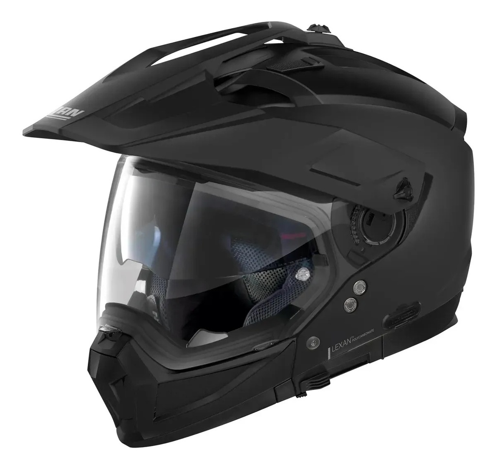 Casco Moto Nolan Cross Modular N70-2 X Doble Visor Rpm Negro Classic 302 Mate L