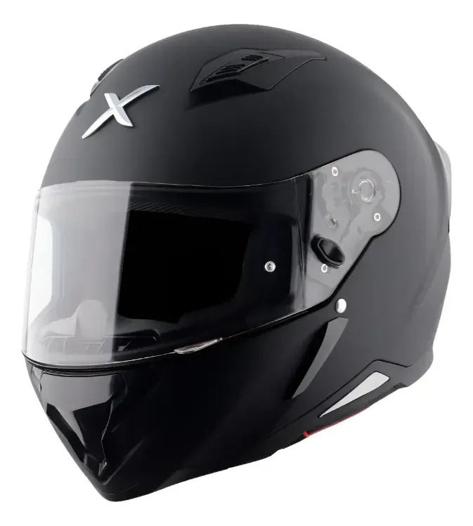 Casco Moto Integral Axor Hunter Aleron Rpm Negro Solid Mate M
