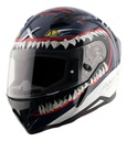 Casco Moto Integral Axor Hunter Aleron Rpm Azul/blanco Shark Brillante Xl
