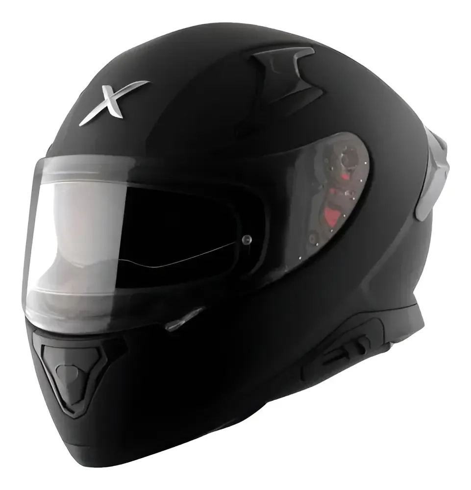 Casco Moto Integral Axor Apex Doble Visor Rpm Negro Solid Mate M