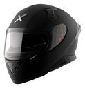 Casco Moto Integral Axor Apex Doble Visor Rpm Negro Solid Mate L