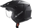 Casco Moto Abierto Mentonera Desmontable Ls2 606 Drifter Rpm Negro Solid Mate Xl