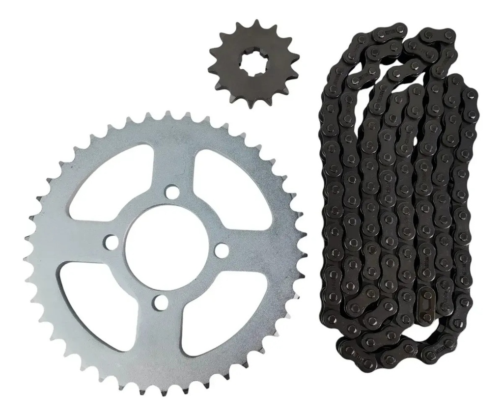 Kit Transmision Hellux Suzuki Ax 100 14/42 Rpm Plateado