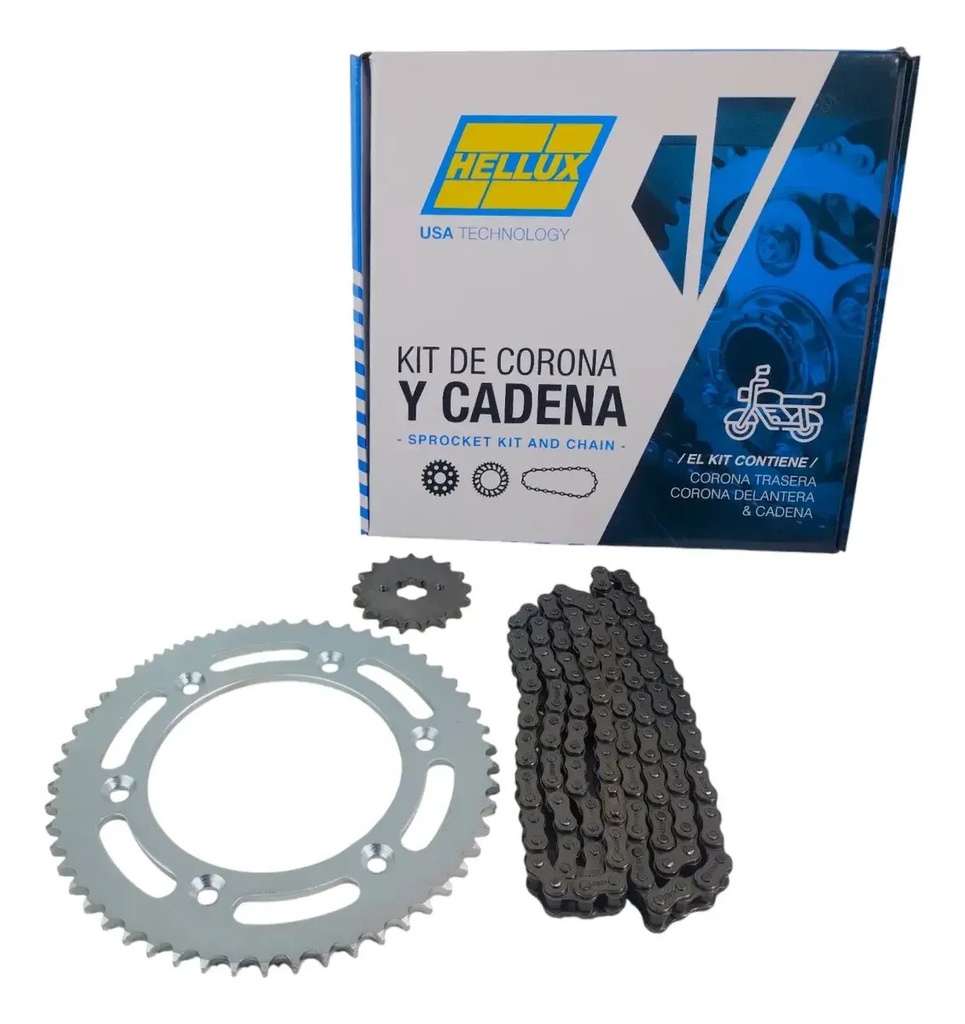 Kit Transmision Honda Nxr 125/ Xr 125 Bross 17/54 Rpm Plateado