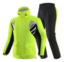 Traje De Lluvia Moto Scoyco Rc09 Reflectante Impermeable Rpm Negro/amarillo M