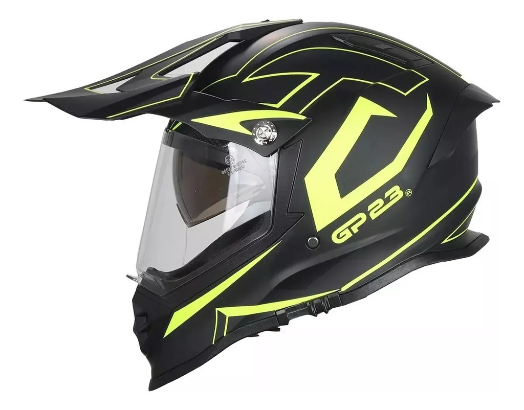 Casco Moto Enduro Cross Gp23 Doble Visor Rpm