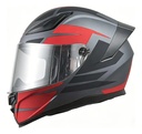 Casco Moto Integral Gp23 Raptor + Visor Transparente Rpm Rojo Ws-609 Mate M
