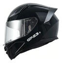 Casco Moto Integral Gp23 Raptor + Visor Transparente Rpm Negro Ws-609 Brillante L