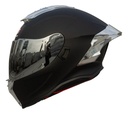 Casco Integral Gekko Spektor Doble Visor + Visor De Regalo Negro/plateado Matt Black Silver Mate M