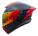 Casco Integral Gekko Spektor Doble Visor + Visor De Regalo Negro/rojo Gloss Red Brillante L