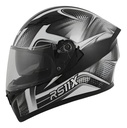 Casco Moto Integral Hawk Rs11x Doble Visor Rpm Gris Spike Brillante S