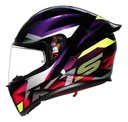 Casco Moto Integral Agv K1 S Alerón Integrado Rpm Negro/violeta/rosa Brillante Fastlap Brillante S