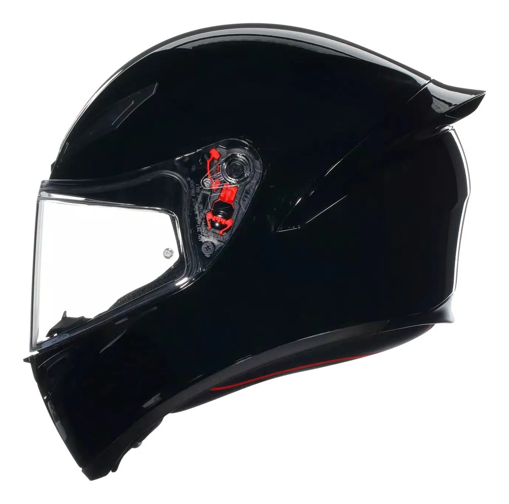 Casco Moto Integral Agv K1 S Alerón Integrado Rpm Negro Solid Brillante Xxl
