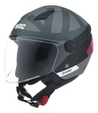 Casco Abierto Moto Mac Of721 Beat Rpm Gris/rosa Nova Mate S